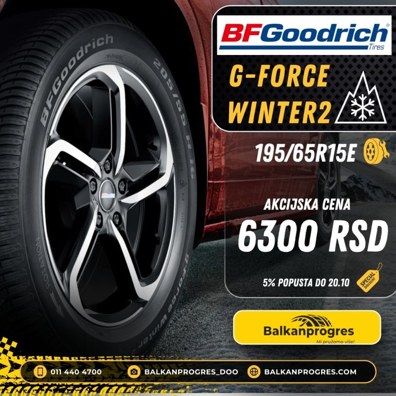 Specijalna ponuda za BFGoodrich gume u Balkanprogresu: Zimske gume po neverovatnoj ceni!